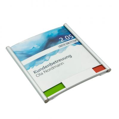 Türschild PRIMUS Rot Grün Anzeige Besprechung